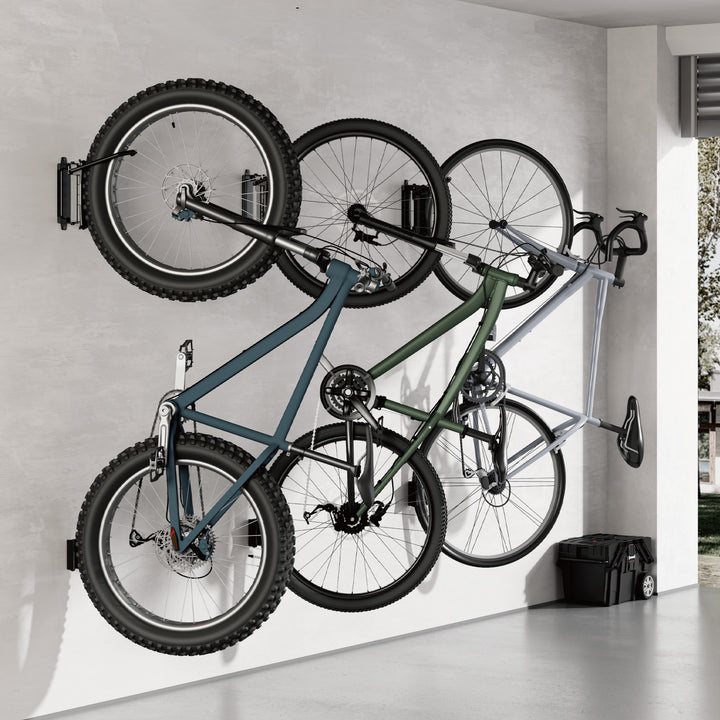 Maclean Fahrradhalterung / Wandhalterung, max. Belastbarkeit 35 kg, Neigungswinkel einstellbar, Stahl, MC-171, 2 Stück