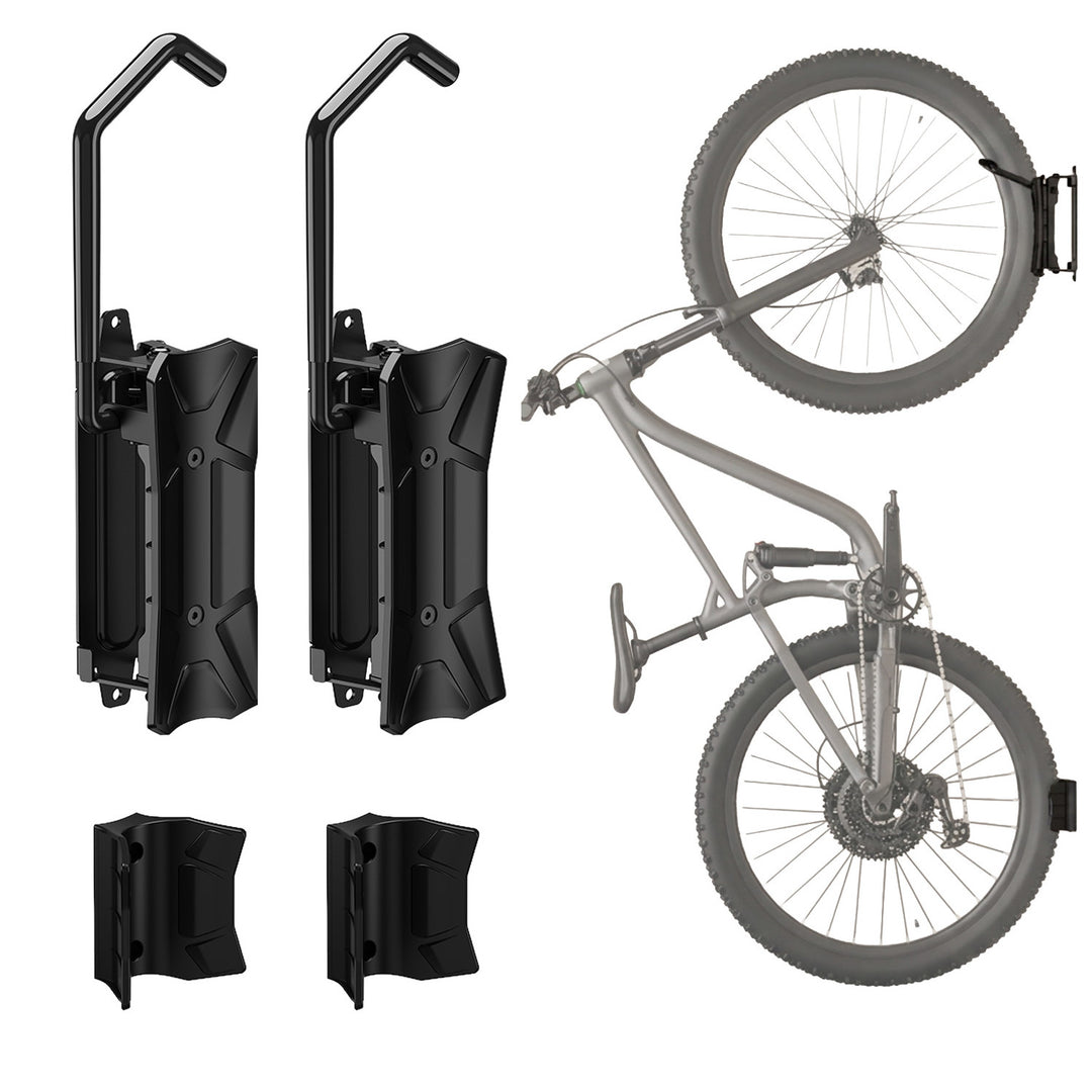 Maclean Fahrradhalterung / Wandhalterung, max. Belastbarkeit 35 kg, Neigungswinkel einstellbar, Stahl, MC-171, 2 Stück