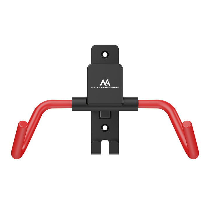 Maclean Fahrradhalterung / Wandhalterung, horizontal, Stahl, max. Belastbarkeit 30 kg, Winkelverstellbar, MC-172, 4 Stück
