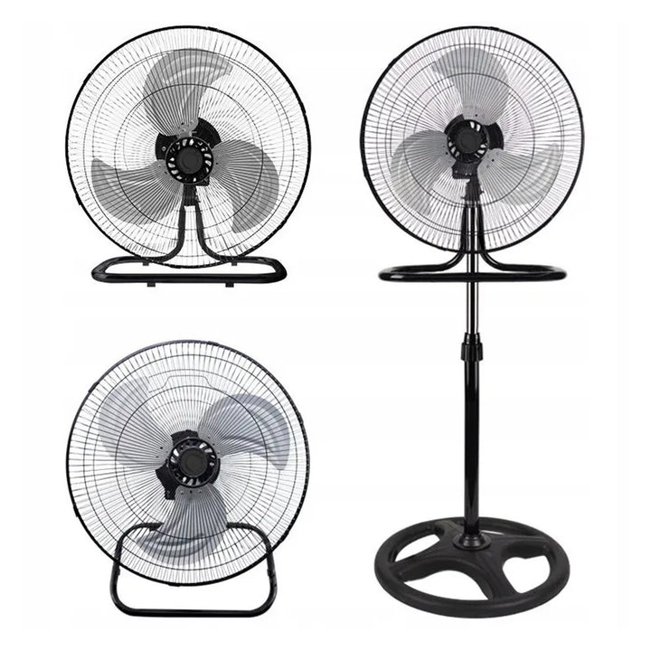 LTC-Standventilator, 18", schwarz, höhenverstellbar, Leistung 50 W, LXWT04C