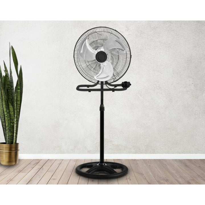 LTC-Standventilator, 18", schwarz, höhenverstellbar, Leistung 50 W, LXWT04C