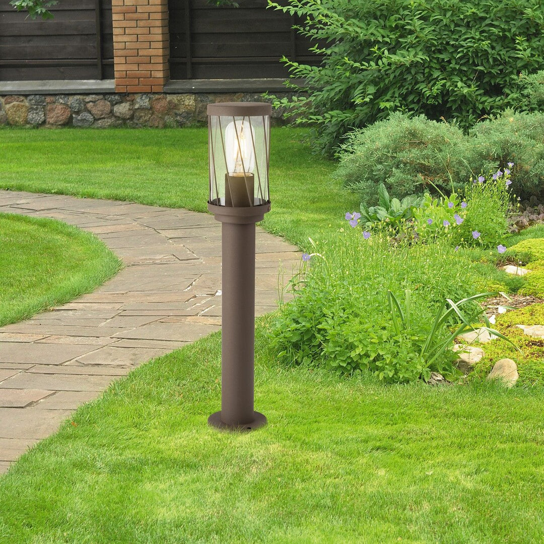 Rabalux Budapest Gartenständerlampe, IP44, Farbe: Braun, E27-Gewinde, max. 40 W, 8889