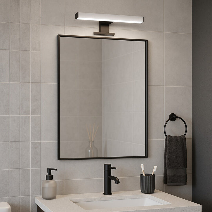 Rabalux Oliro LED-Badezimmerleuchte 6 W, schwarz, IP44, 4000 K, 75051