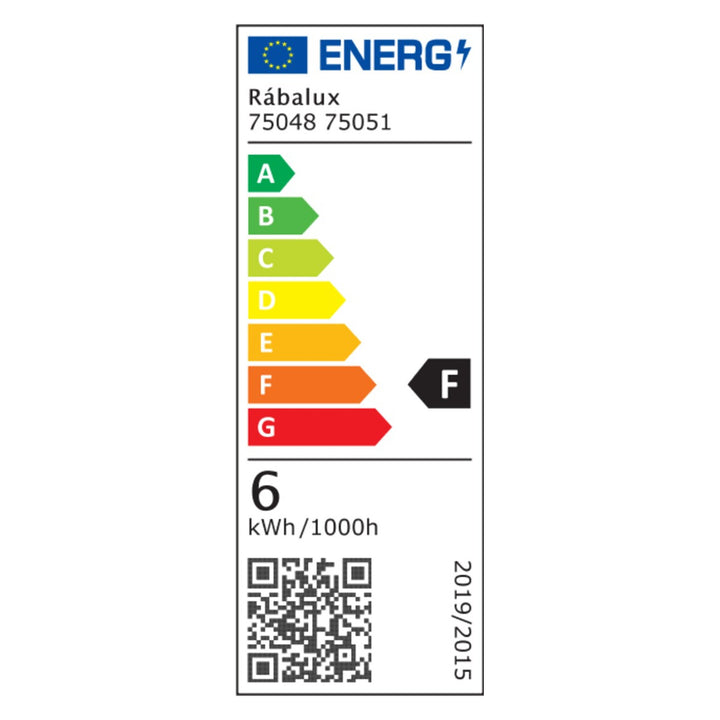 Rabalux Oliro LED-Badezimmerleuchte 6 W, schwarz, IP44, 4000 K, 75051