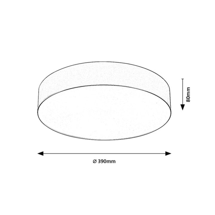 Rabalix Dolen-Lampe, grau-beige, 3x E27, max. 9 W, IP43, 75068