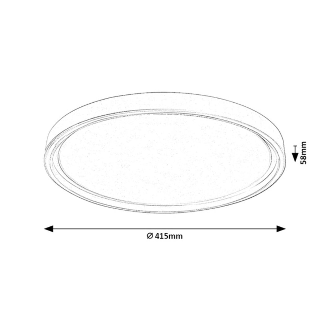 Rabalux Zerina Deckenleuchte, 31 W, IP40, weiß, 3000–6500 K, Speicherfunktion, mit Fernbedienung, Timer-Funktion, Nachtlicht-Effekt, 75086