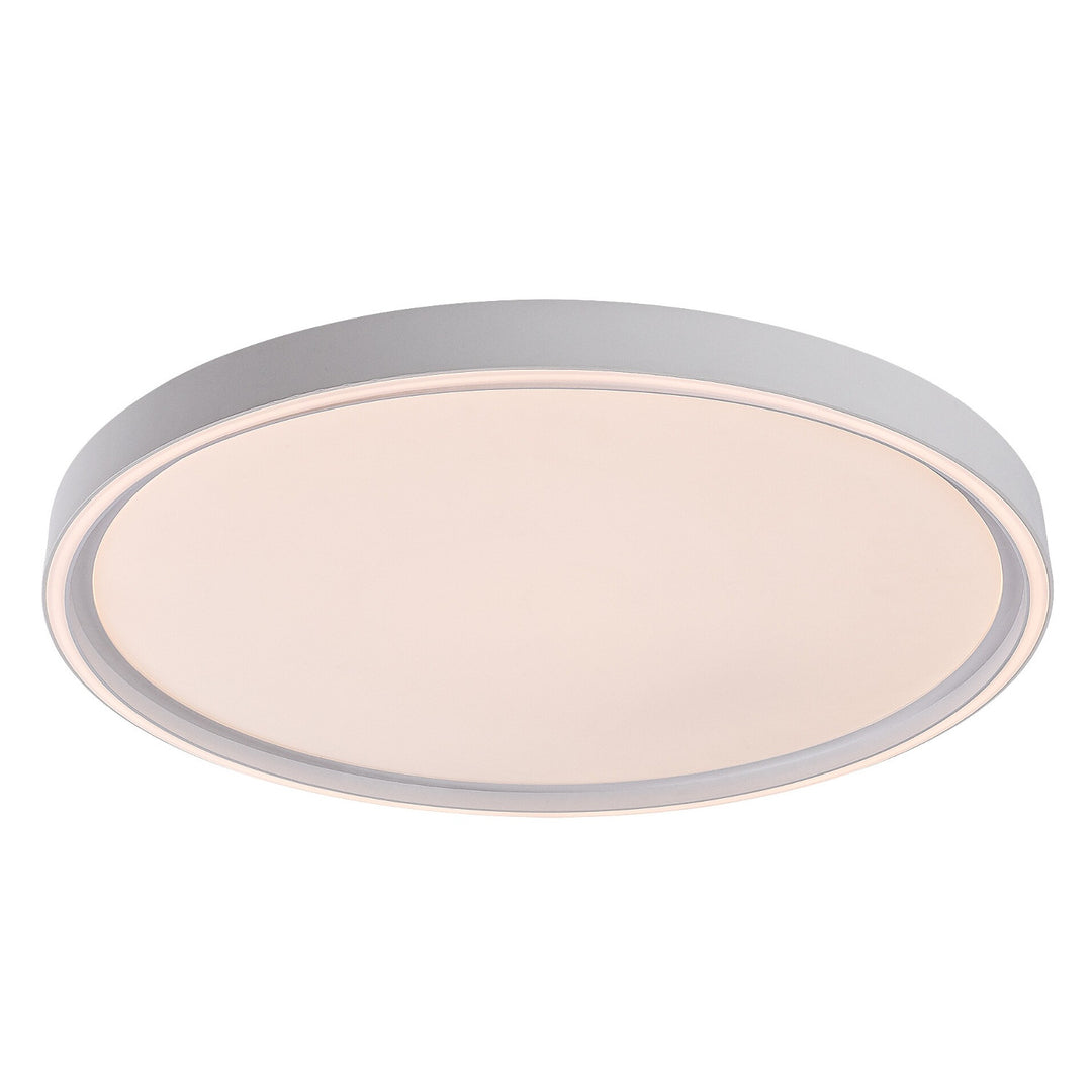 Rabalux Zerina Deckenleuchte, 54 W, IP40, weiß, 3000–6500 K, Speicherfunktion, mit Fernbedienung, Timer-Funktion, Nachtlicht-Effekt, 75087