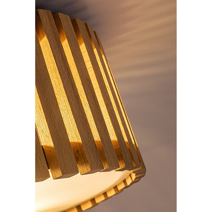 Rabalux Noxelle Deckenleuchte E27 3x MAX 25 W IP20, mattschwarz/Holzoptik, 71420