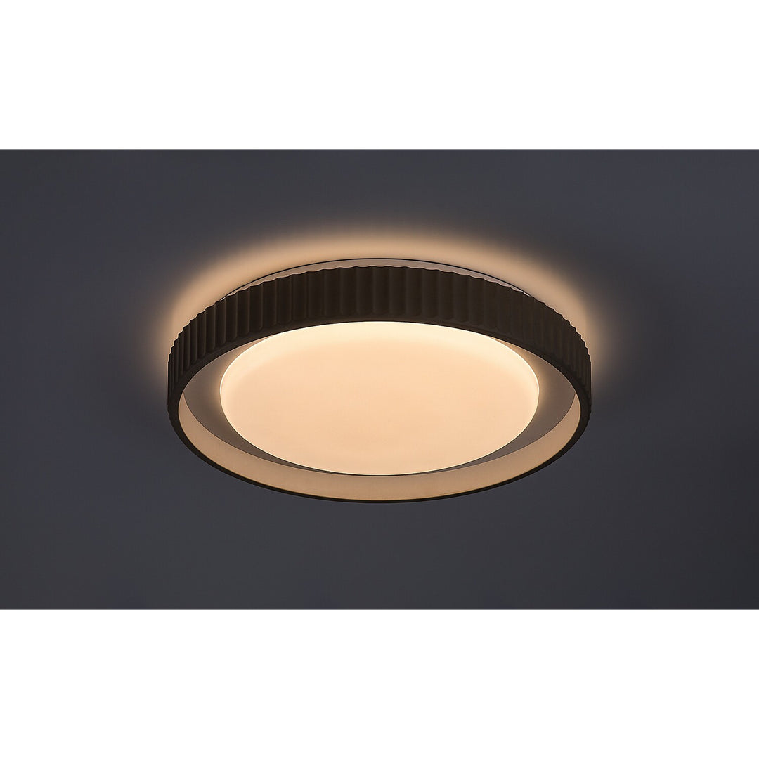 Pastello LED-Lampe 48 W, IP20, grau-beige, 3000–6500 K, Speicherfunktion mit Fernbedienung, Timer-Funktion, Nachtlicht-Effekt, 71345