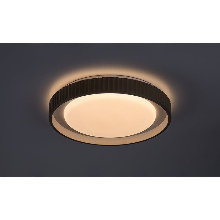 Pastello LED-Lampe 48 W, IP20, grau-beige, 3000–6500 K, Speicherfunktion mit Fernbedienung, Timer-Funktion, Nachtlicht-Effekt, 71345