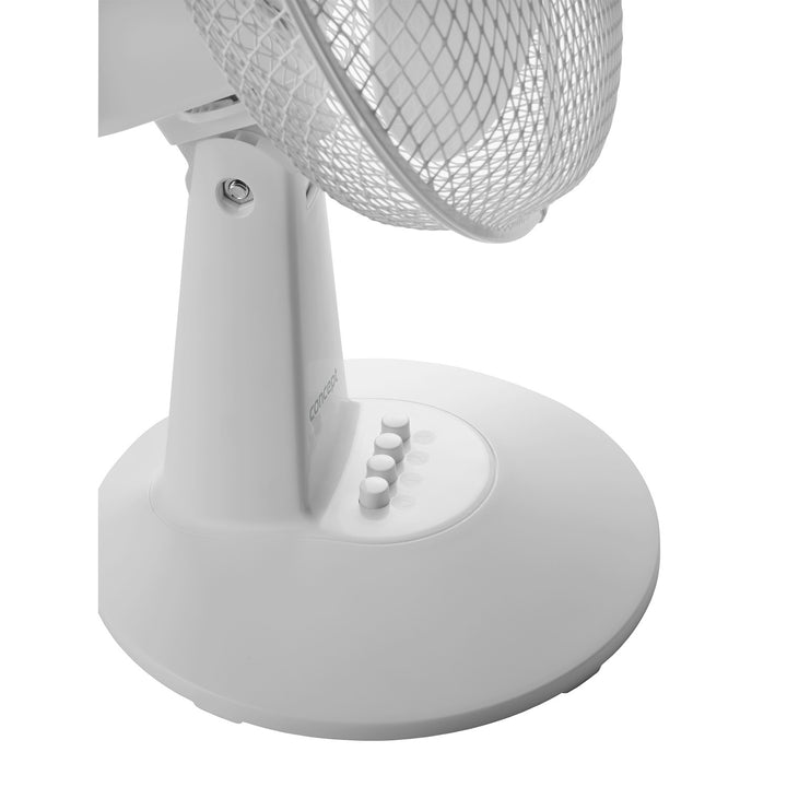 Concept-Tischventilator, Farbe: Weiß, 3 Geschwindigkeitsstufen, Schwenkfunktion, leiser Betrieb, neigungsverstellbar, VS5040