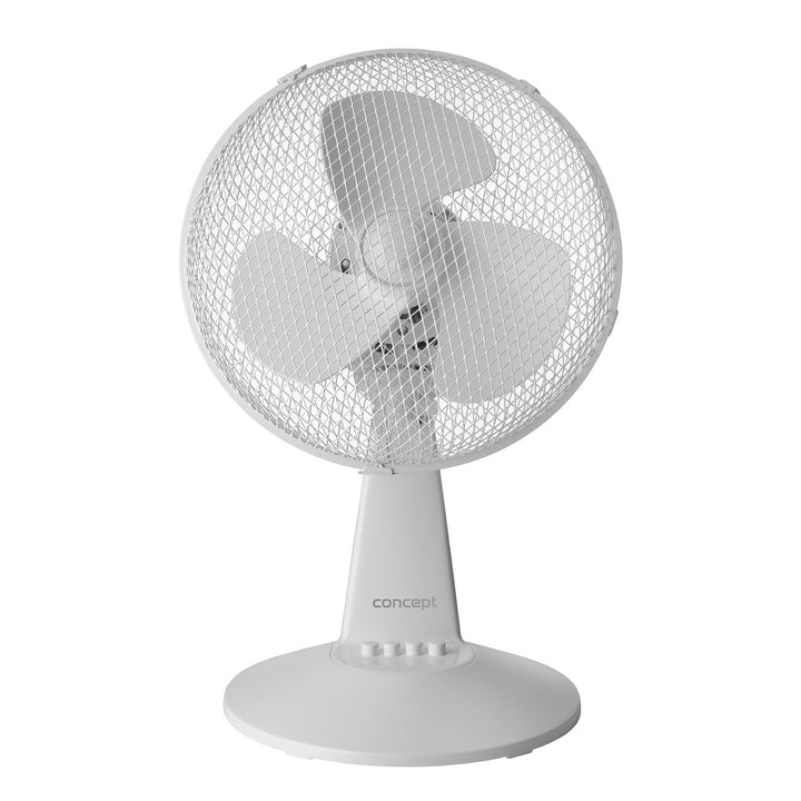 Concept-Tischventilator, Farbe: Weiß, 3 Geschwindigkeitsstufen, Schwenkfunktion, leiser Betrieb, neigungsverstellbar, VS5040