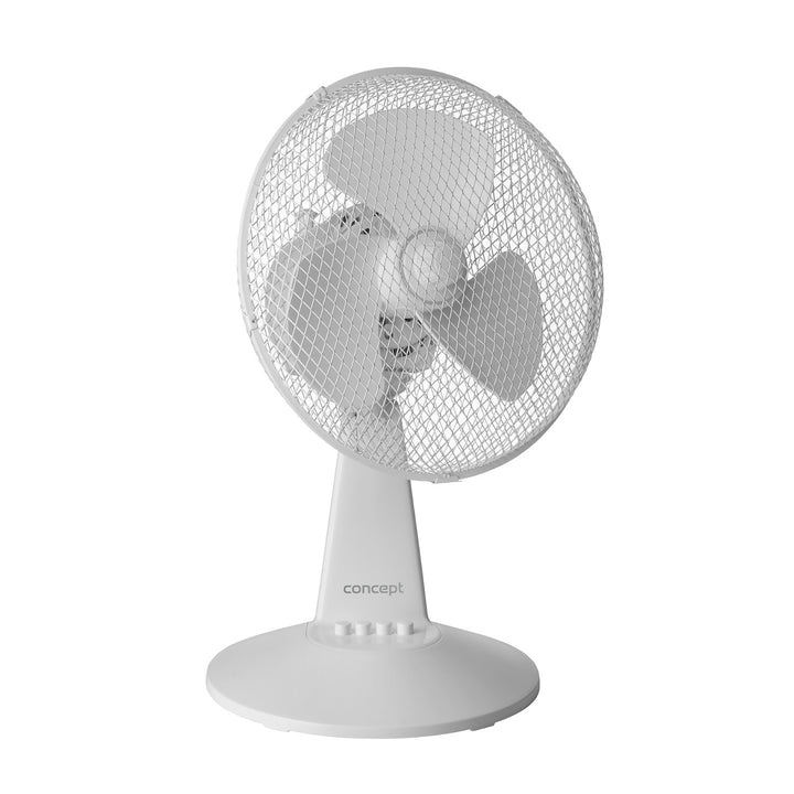 Concept-Tischventilator, Farbe: Weiß, 3 Geschwindigkeitsstufen, Schwenkfunktion, leiser Betrieb, neigungsverstellbar, VS5040