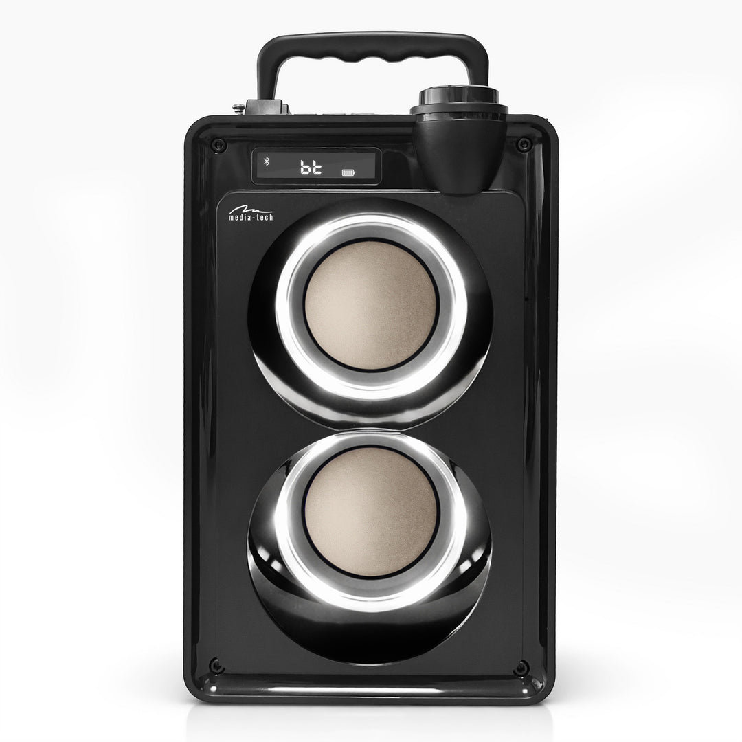Tragbarer Bluetooth-Lautsprecher OVERBOX MT3186, UKW-Radio, SD-Karten- und USB-Unterstützung, RMS-Leistung 30 W, Mediatech
