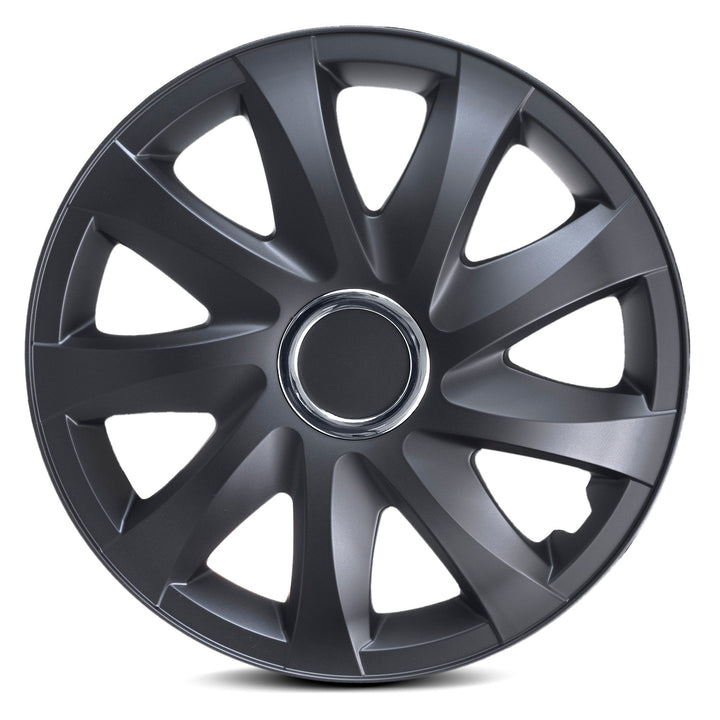 Universelle 14-Zoll-Radkappe NRM DRIFT, mattschwarz, 1 Stück