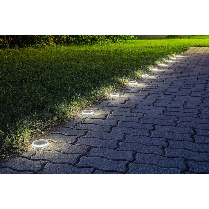 Trillo LED-Solarlampe 0,3 W, Dämmerungssensor, transparent, IP65, K 4000, 77175, 4 Stück