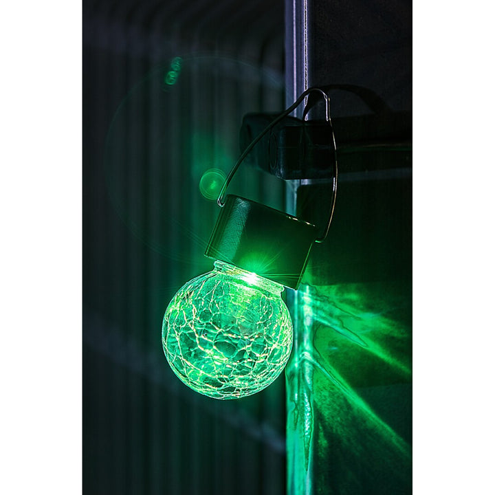 Rabalux Yola Solarlampe, 1 lm, IP44, Farbe: Satin-Chrom, LED 0,06 W, 7850, 2 Stück