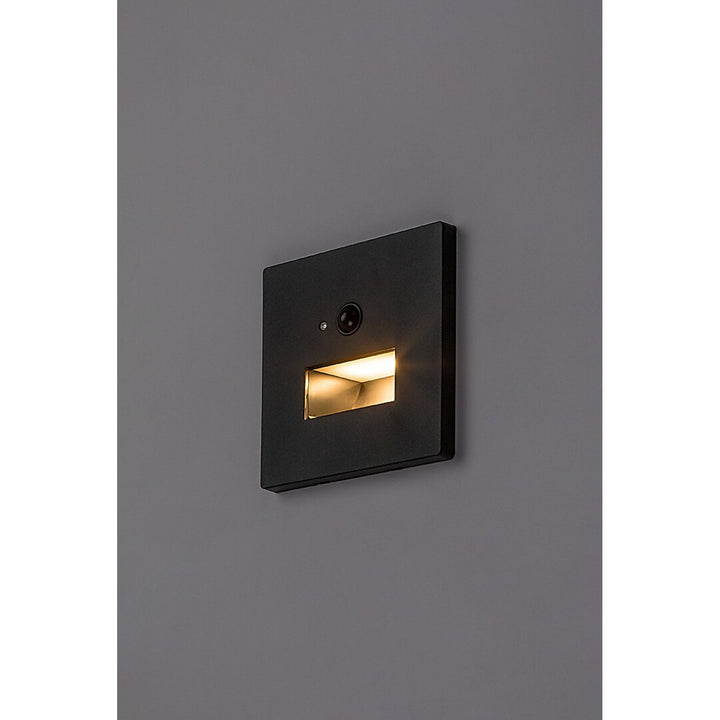 Lunca LED-Lampe 1 W, IP20, schwarz, 3000, 4500, 6500 K, Bewegungsmelder, Lichtsensor, 77197, 2 Stück