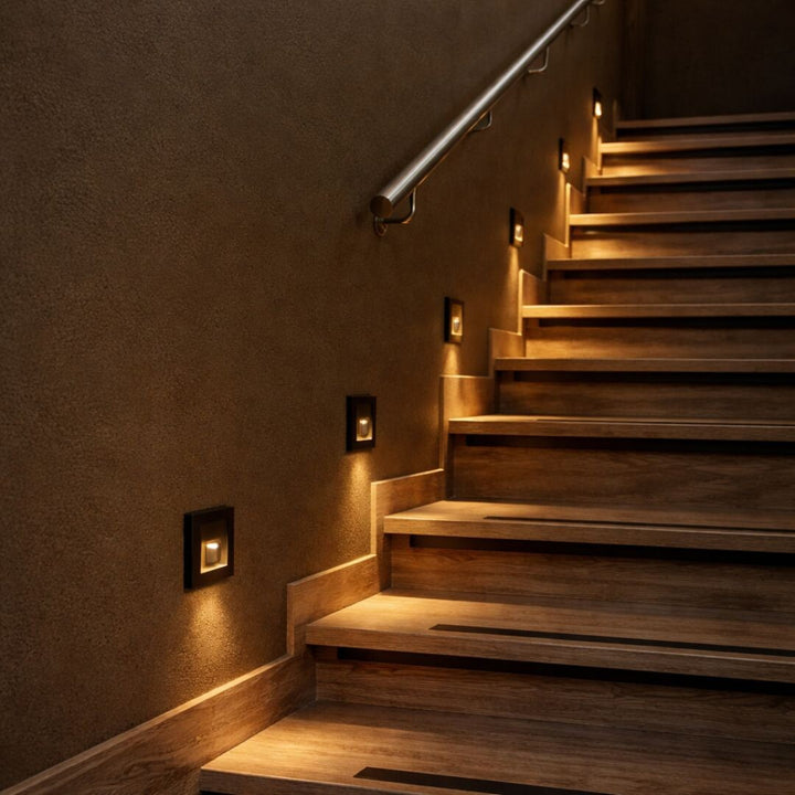 Lunca LED-Lampe 1 W, IP20, schwarz, 3000, 4500, 6500 K, Bewegungsmelder, Lichtsensor, 77197, 4 Stück