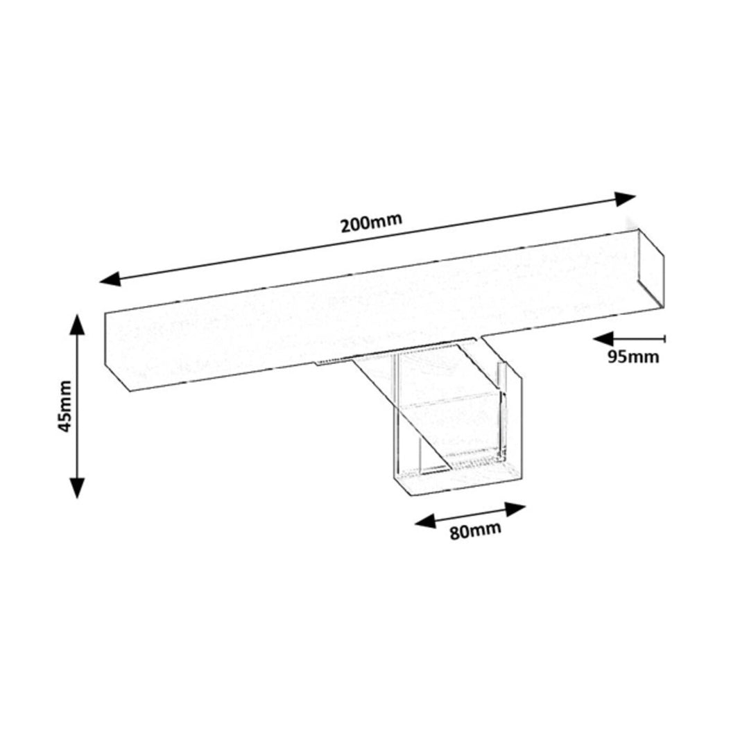 Rabalux Oliro LED-Badezimmerleuchte 4 W, schwarz, IP44, 4000 K, 75050