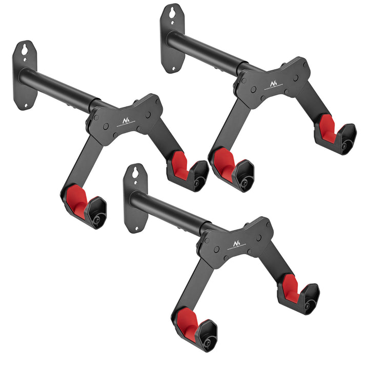 Maclean Wand-Fahrradhalter, max. 25 kg, MC-457, 3 Stück