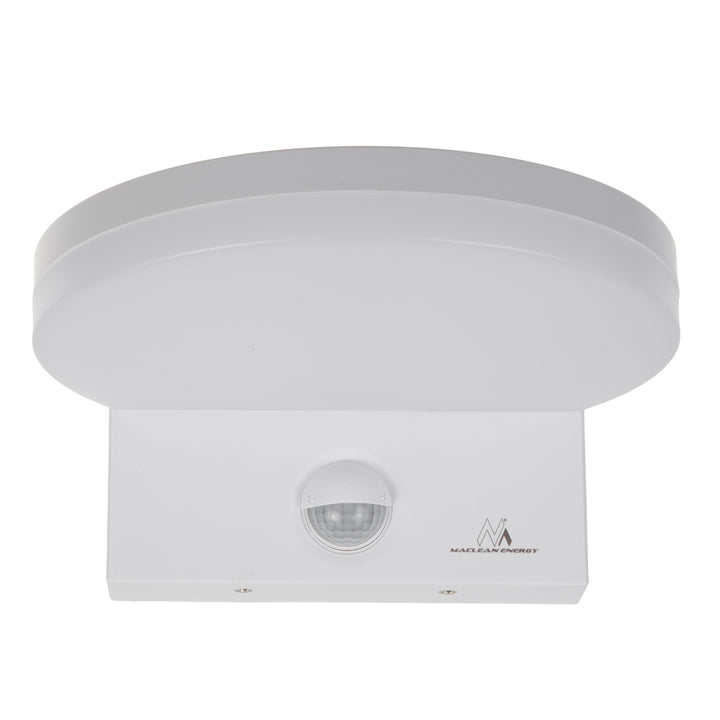 Maclean LED-Leuchte mit Bewegungsmelder, PIR-Bewegungsmelder, Farbe: Weiß, 15 W, IP65, 1560 lm, Lichtfarbe: Neutralweiß (4000 K) MCE344 W, 2 Stück