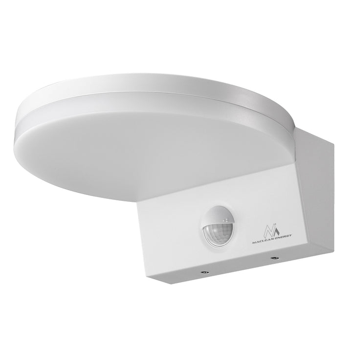 Maclean LED-Leuchte mit Bewegungsmelder, PIR-Bewegungsmelder, Farbe: Weiß, 15 W, IP65, 1560 lm, Lichtfarbe: Neutralweiß (4000 K) MCE344 W, 2 Stück