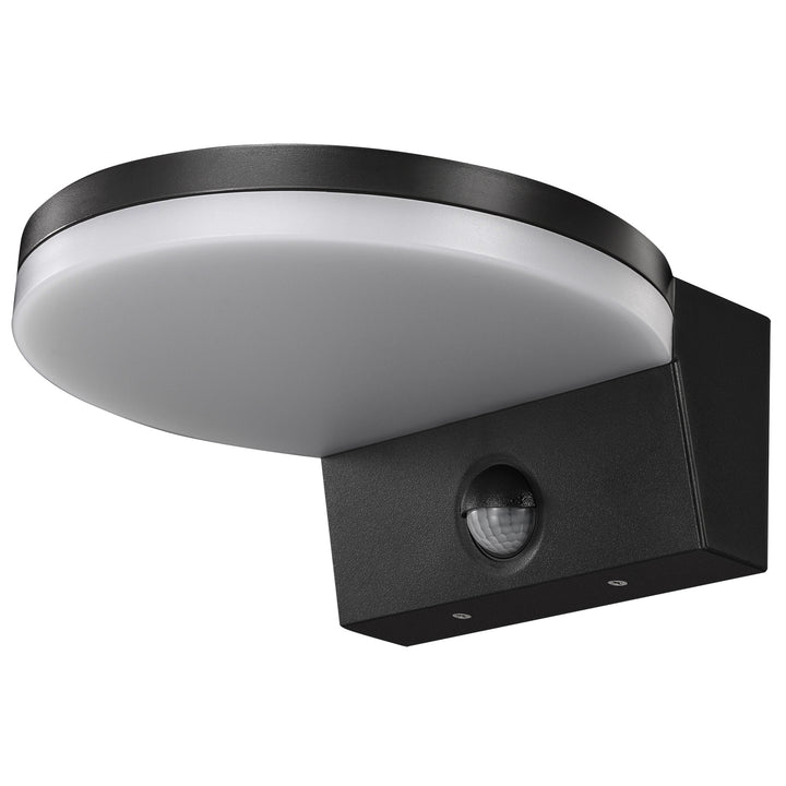 Maclean LED-Leuchte mit Bewegungsmelder, PIR-Bewegungsmelder, Farbe: Schwarz, 15 W, IP65, 1560 lm, Lichtfarbe: Neutralweiß (4000 K) MCE344 B, 2 Stück