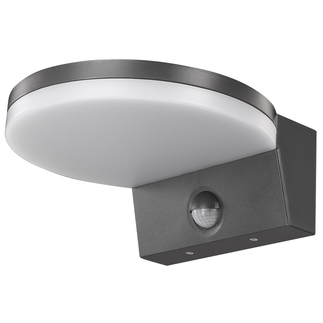Maclean LED-Leuchte mit Bewegungsmelder, PIR-Bewegungsmelder, Farbe: Grau, 15 W, IP65, 1560 lm, Lichtfarbe: Neutralweiß (4000 K), MCE344 GR, 2 Stück