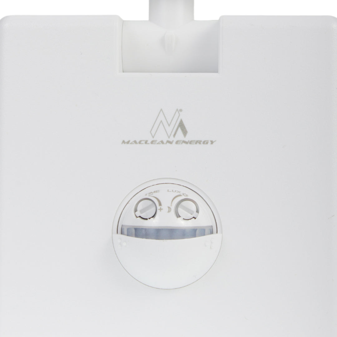 Maclean LED-Leuchte mit Bewegungsmelder, PIR-Bewegungsmelder, Farbe: Weiß, 10 W, IP65, 800 lm, Lichtfarbe: Neutralweiß (4000 K) MCE516 W, 2 Stück