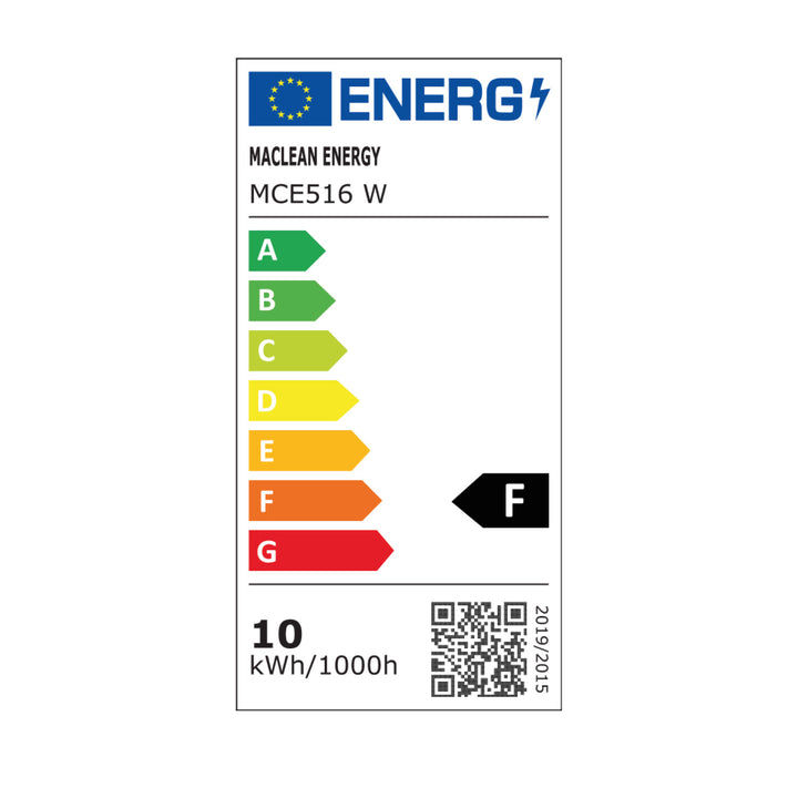Maclean LED-Leuchte mit Bewegungsmelder, PIR-Bewegungsmelder, Farbe: Weiß, 10 W, IP65, 800 lm, Lichtfarbe: Neutralweiß (4000 K) MCE516 W, 2 Stück
