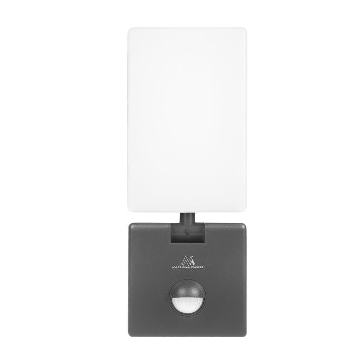 Maclean LED-Leuchte mit Bewegungsmelder, PIR-Bewegungsmelder, Farbe: Grau, 10 W, IP65, 800 lm, Lichtfarbe: Neutralweiß (4000 K) MCE516 GR, 2 Stück