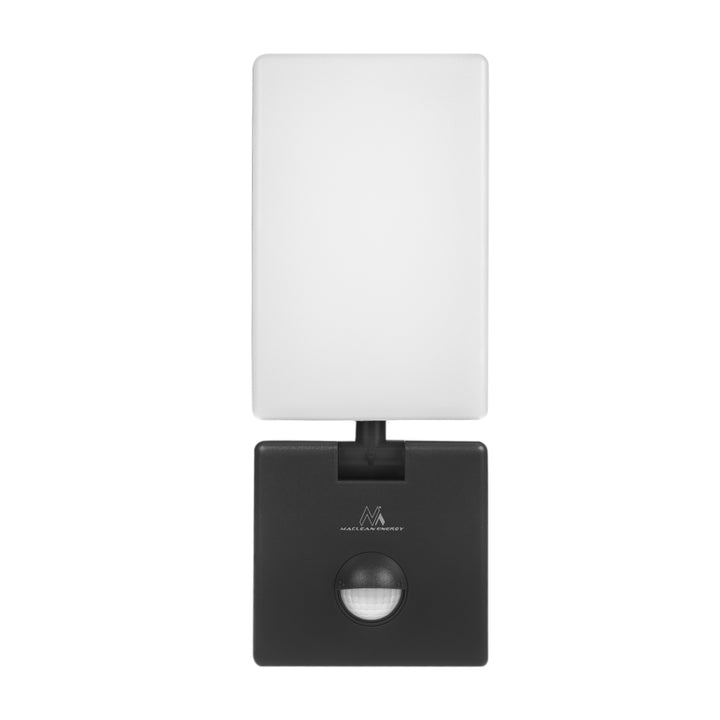 Maclean LED-Leuchte mit Bewegungsmelder, PIR-Bewegungsmelder, Farbe: Schwarz, 10 W, IP65, 800 lm, Lichtfarbe: Neutralweiß (4000 K) MCE516 B, 2 Stück