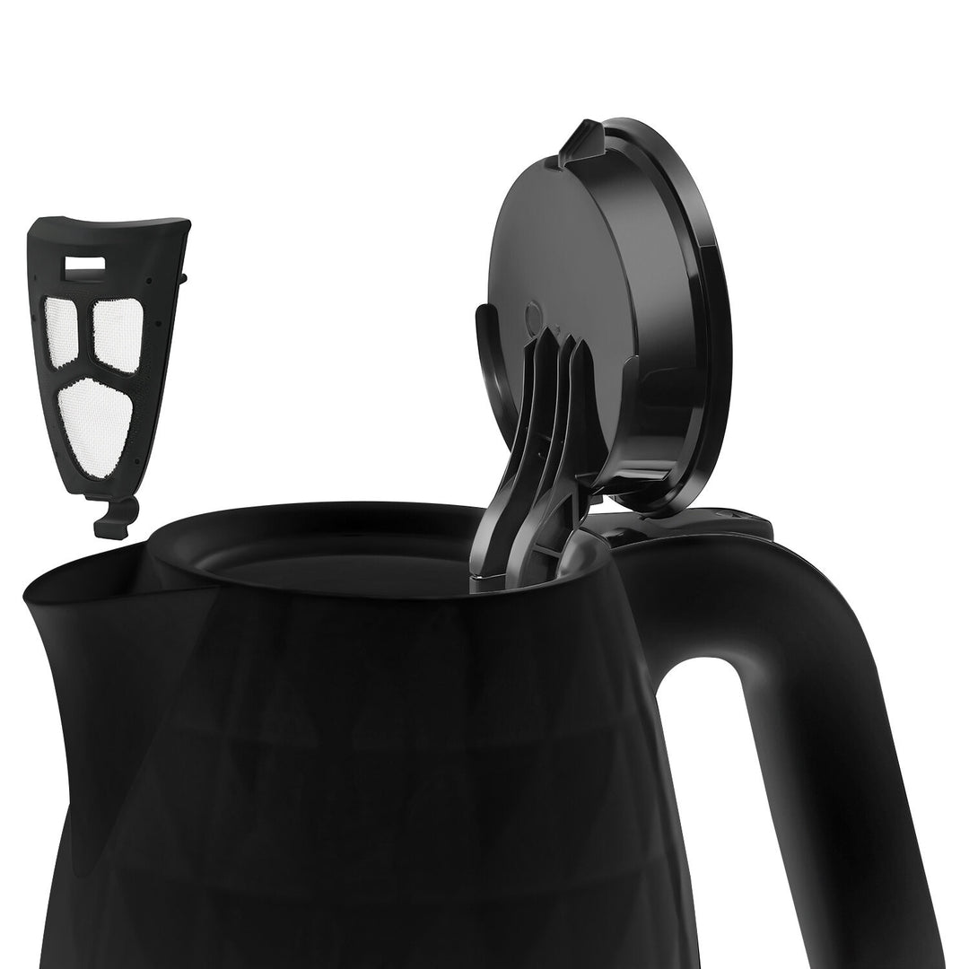 Manta ORISA kabelloser Wasserkocher, 1,7 l, 2200 W, schwarz