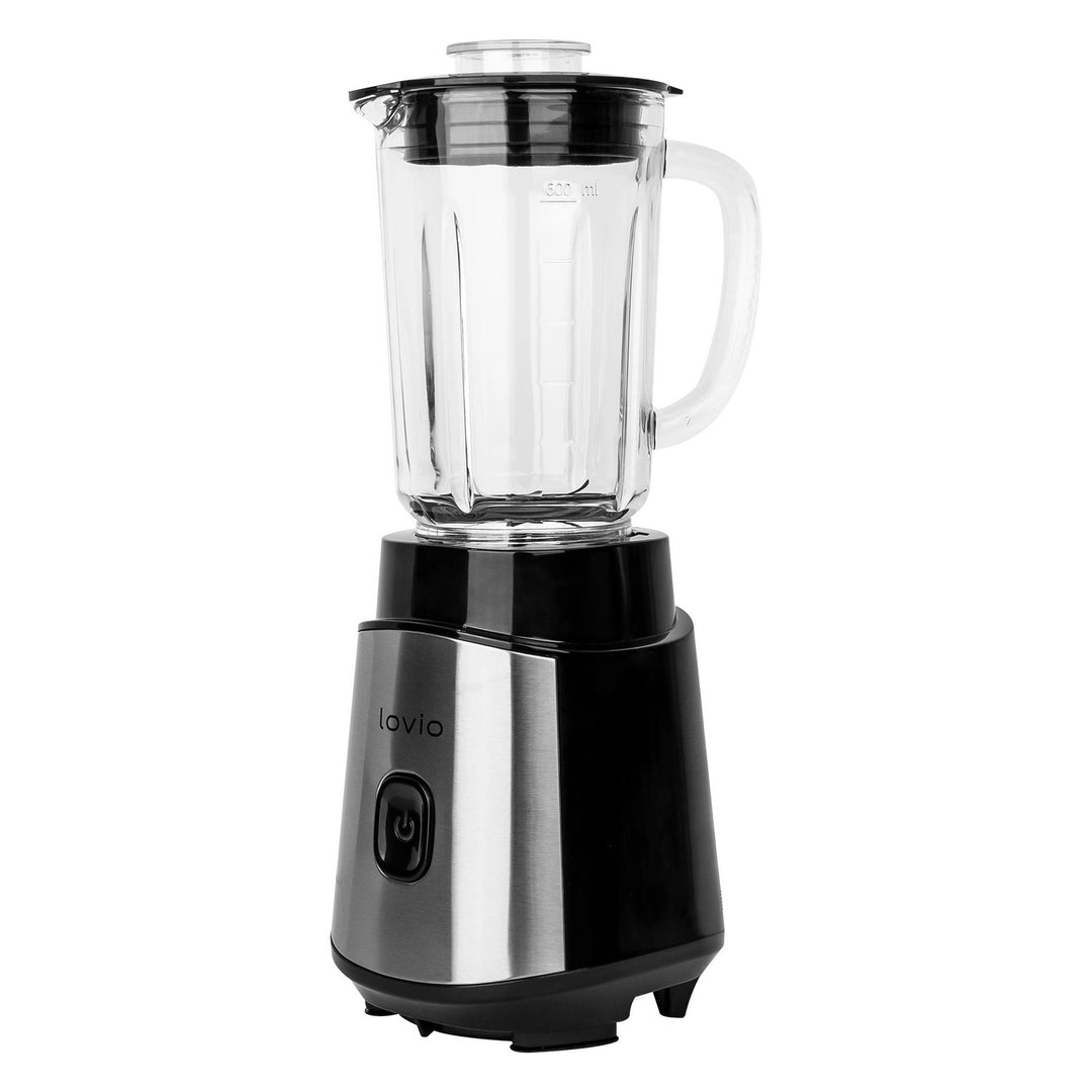 LOVIO Standmixer LVJBL001, Leistung 500 W, Glasbehälter 600 ml, 3 Flaschen