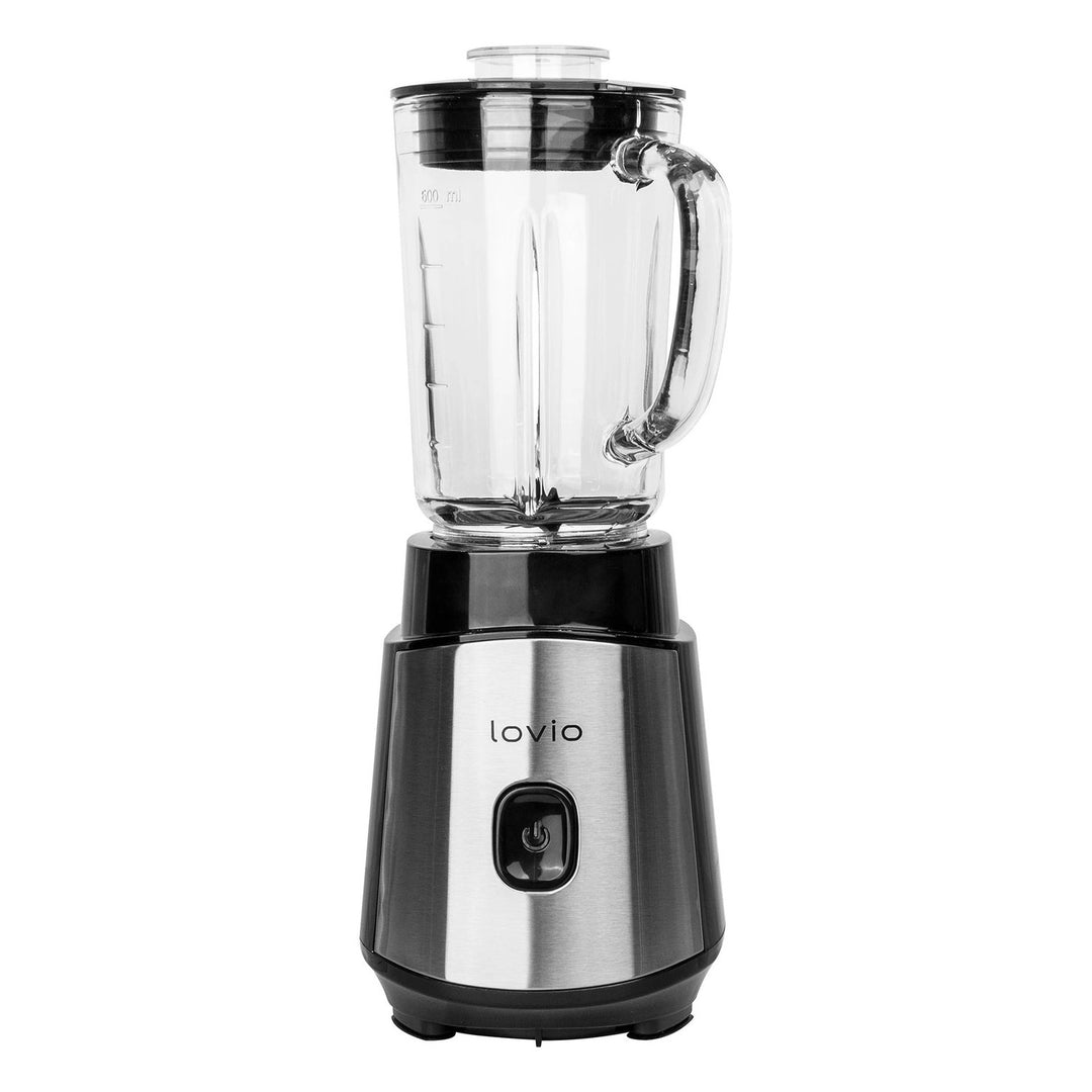 LOVIO Standmixer LVJBL001, Leistung 500 W, Glasbehälter 600 ml, 3 Flaschen