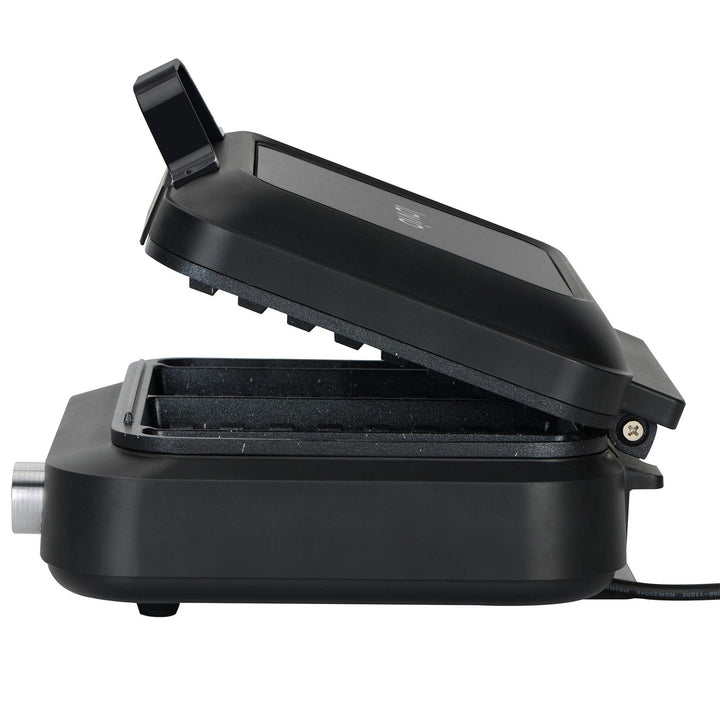 LOVIO PerfectCrisp Waffeleisen, 2 große Waffeln, 1500 W, 6 Bräunungsstufen, LVWF002BK