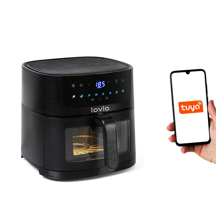 Fettfreie Heißluftfritteuse Air Fryer LOVIO PureFry XL Smart LVAF002BK
