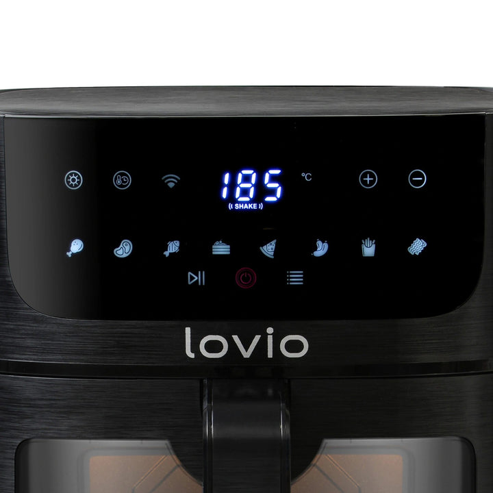 Fettfreie Heißluftfritteuse Air Fryer LOVIO PureFry XL Smart LVAF002BK