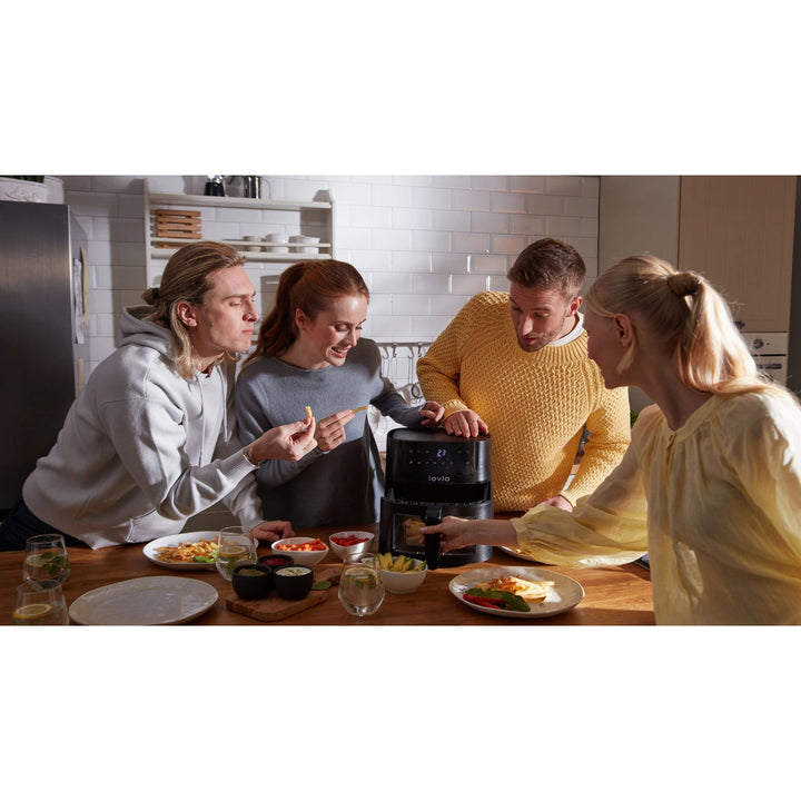 Fettfreie Heißluftfritteuse Air Fryer LOVIO PureFry XL Smart LVAF002BK