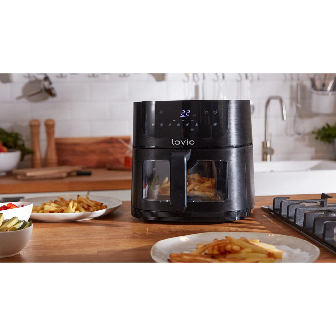 Fettfreie Heißluftfritteuse Air Fryer LOVIO PureFry XL Smart LVAF002BK
