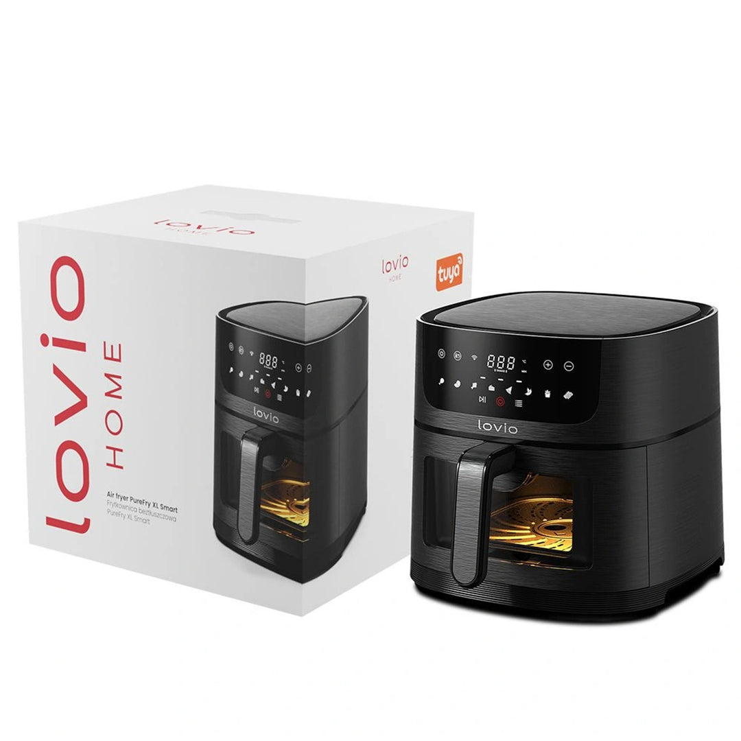 Fettfreie Heißluftfritteuse Air Fryer LOVIO PureFry XL Smart LVAF002BK