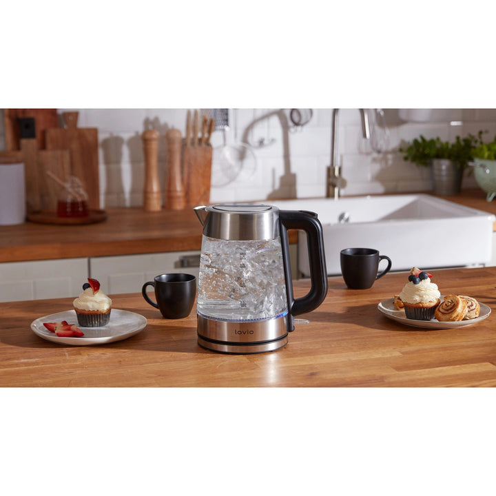 Lovio LVGEK001 kabelloser Glas-Wasserkocher