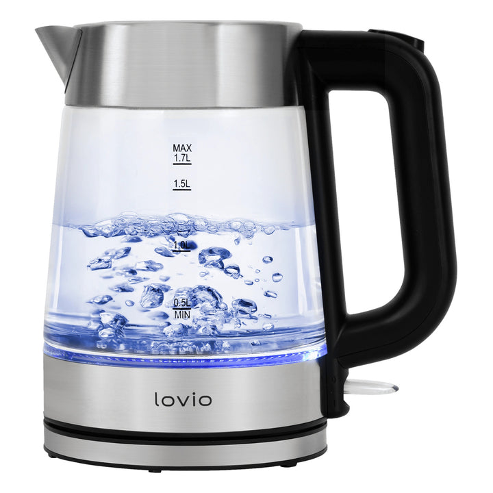 Lovio LVGEK001 kabelloser Glas-Wasserkocher