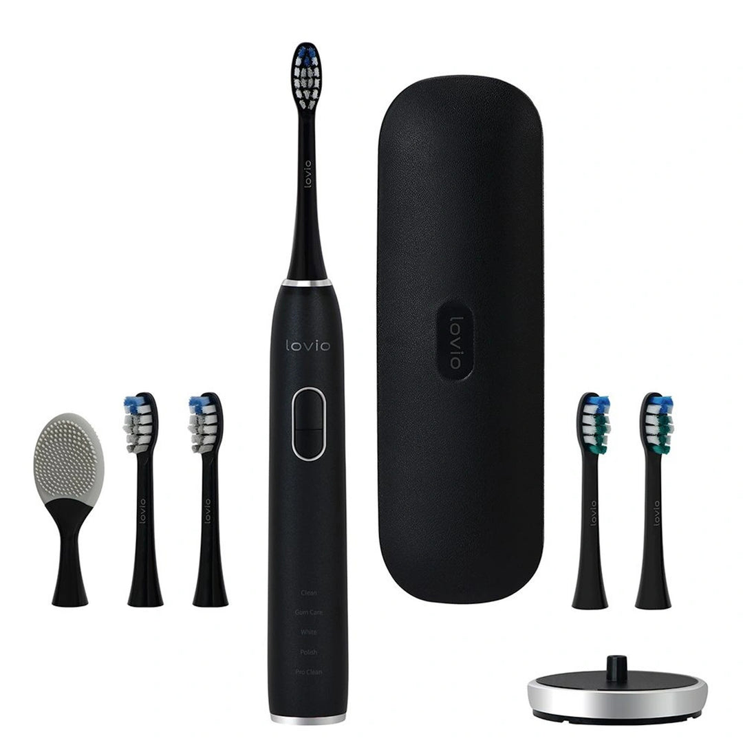 Elektrische Zahnbürste Lovio SonicProtect PRO, schwarz, LVTB124BK