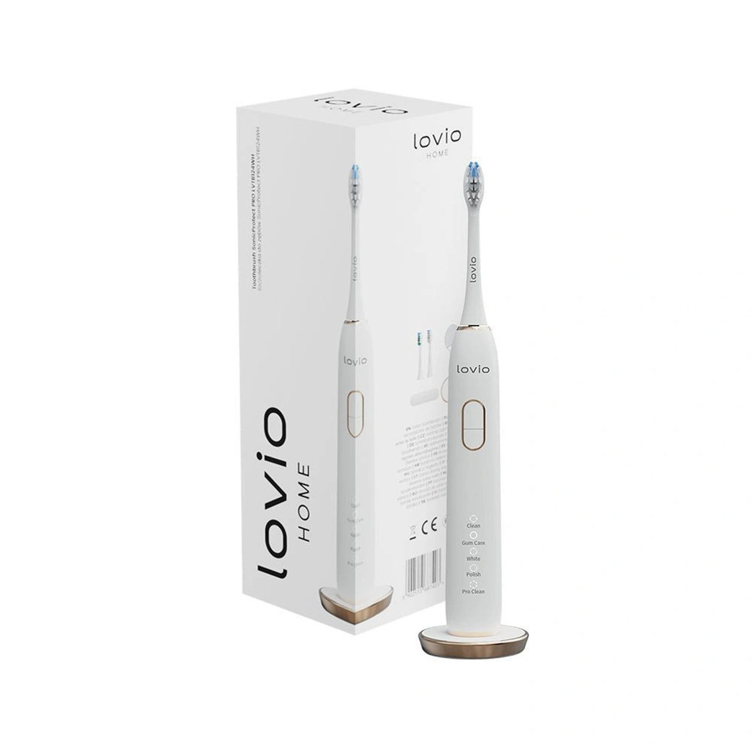 Elektrische Zahnbürste Lovio SonicProtect PRO, weiß, LVTB124WH