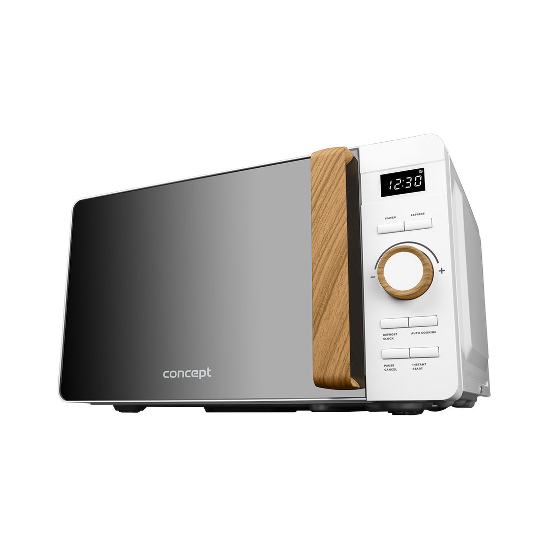 Concept-Mikrowelle, 5 Leistungsstufen, Auftaufunktion, Fassungsvermögen 20 l, Leistung 800 W, Farbe: Weiß, MT4420wh