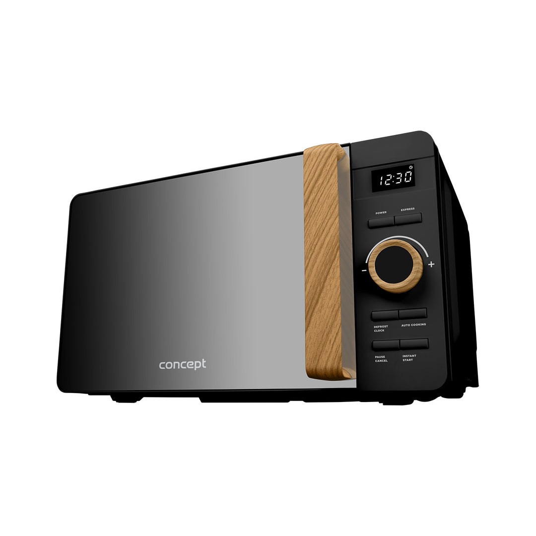 Concept-Mikrowelle, 5 Leistungsstufen, Auftaufunktion, Fassungsvermögen 20 l, Leistung 800 W, Farbe: Schwarz, MT3520bc