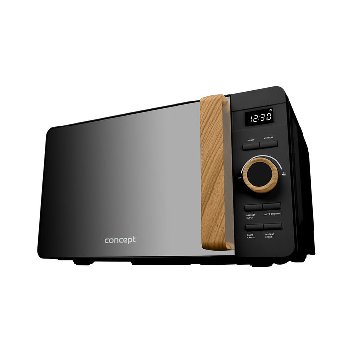 Concept-Mikrowelle, 5 Leistungsstufen, Auftaufunktion, Fassungsvermögen 20 l, Leistung 800 W, Farbe: Schwarz, MT3520bc