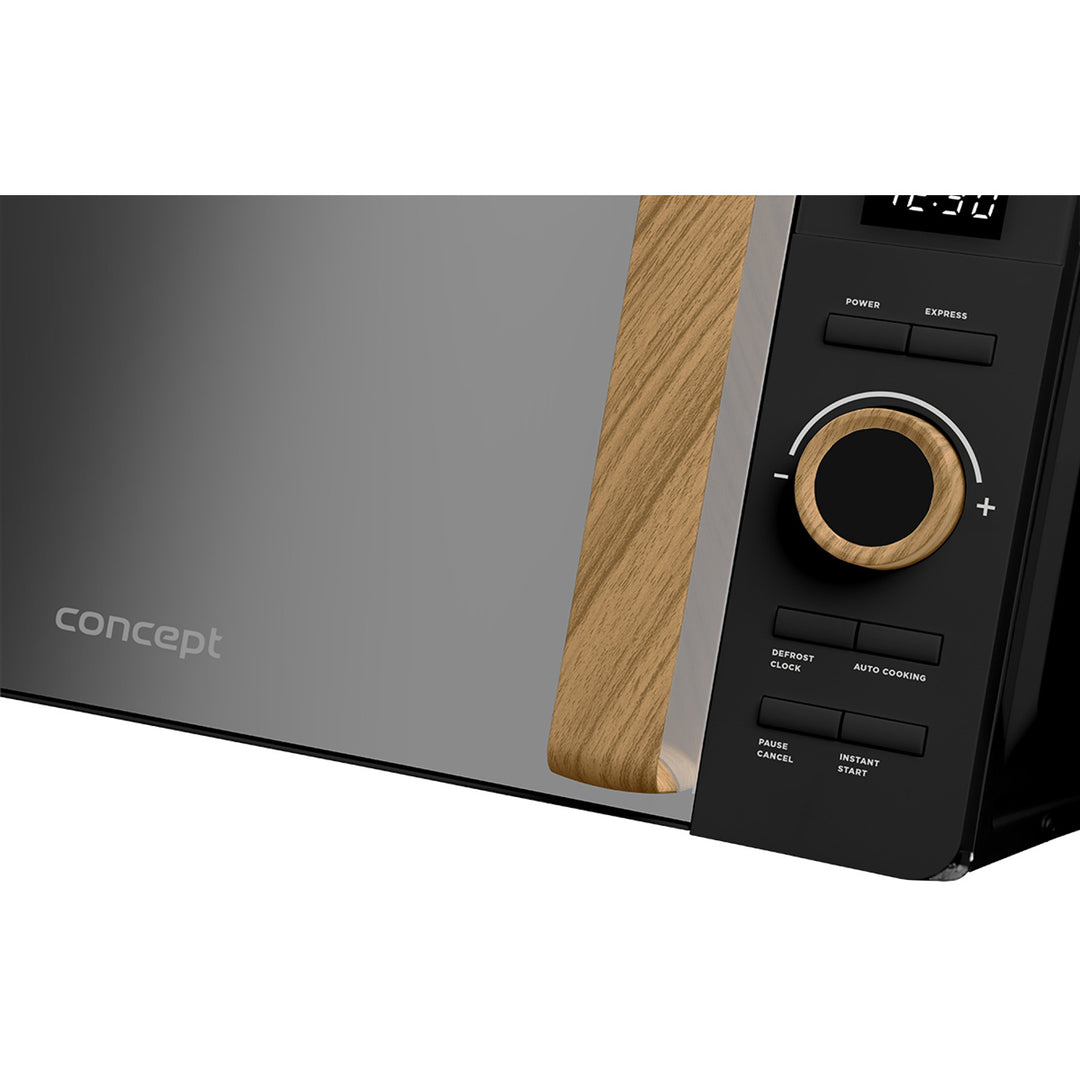 Concept-Mikrowelle, 5 Leistungsstufen, Auftaufunktion, Fassungsvermögen 20 l, Leistung 800 W, Farbe: Schwarz, MT3520bc
